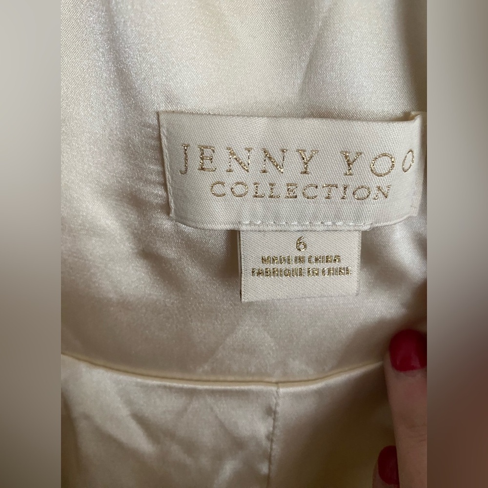 NWT BHLDN x JENNY YOO •RARE• Carmen Shimmer Maxi Dress Size 6 - Picture 13 of 16